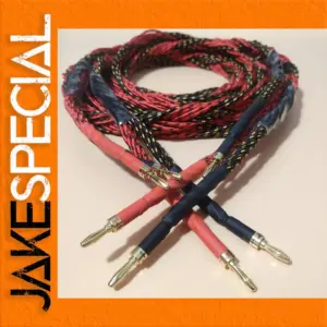 HI-End Loudspeaker Cable with Gold-Plated Plugs