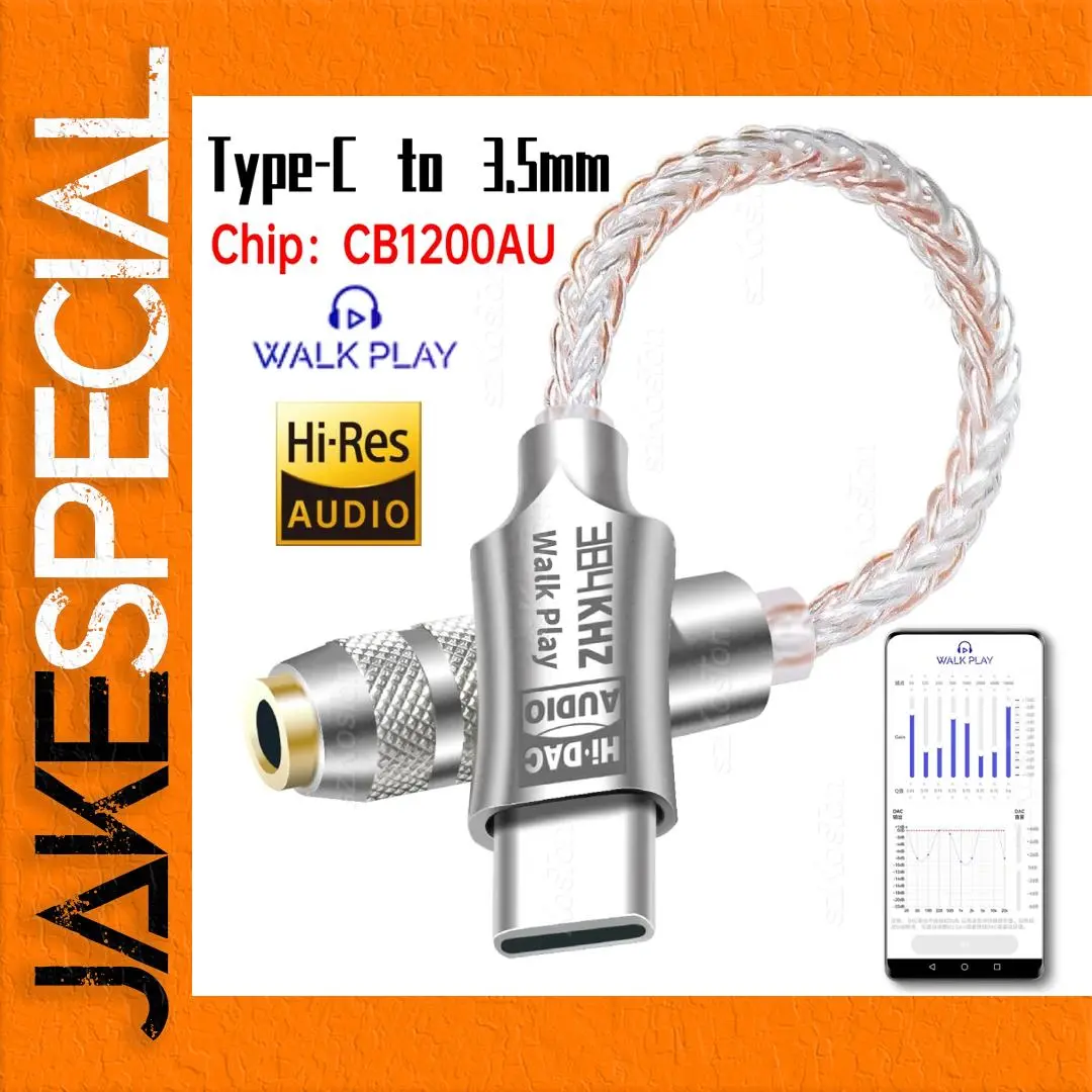 Type C to 3.5mm DAC Audio Adapter CB1200AU 1 Type C to 3.5mm DAC Audio Adapter CB1200AU
