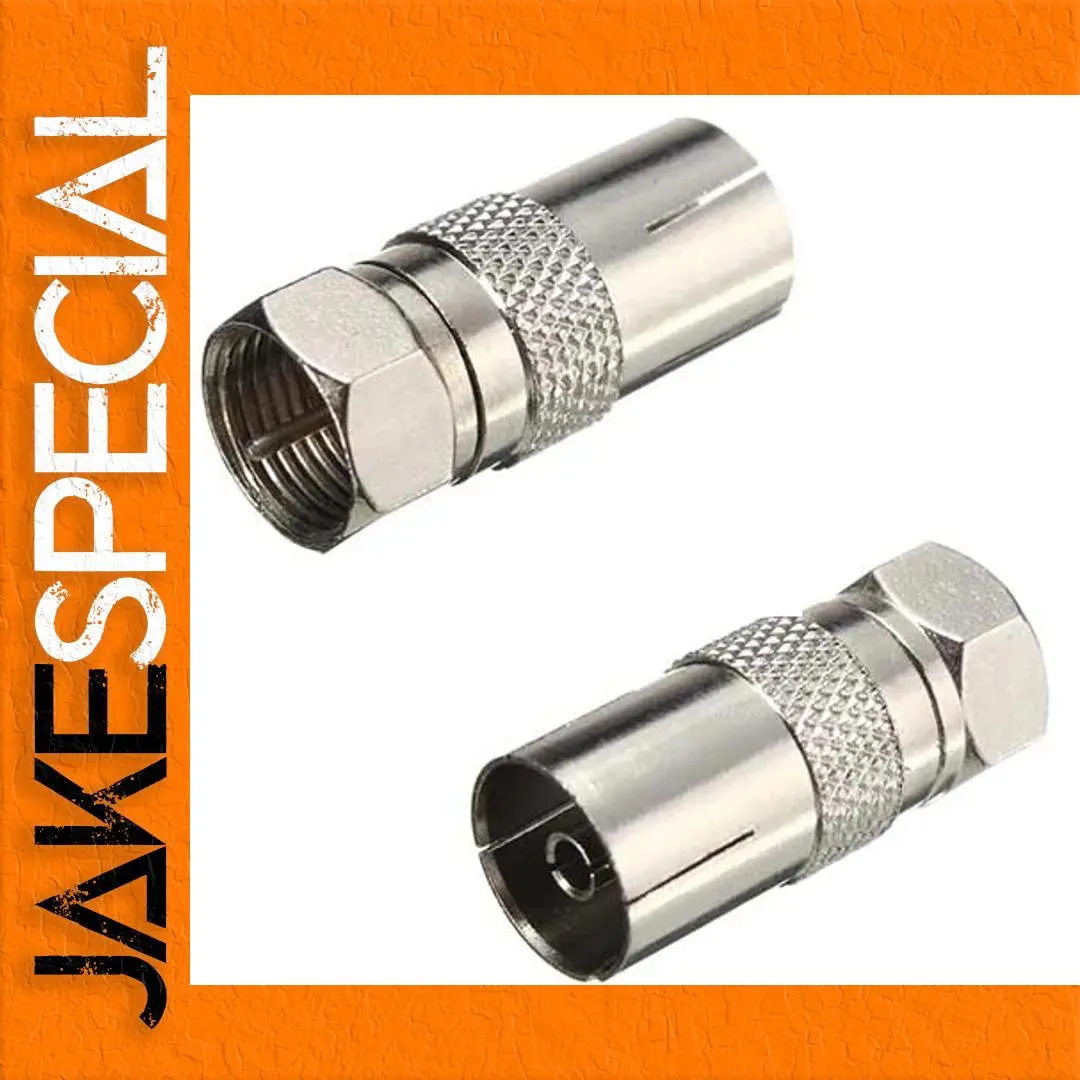 RF Female Socket to F Type Adapter Converter 1 RF Female Socket to F Type Adapter Converter