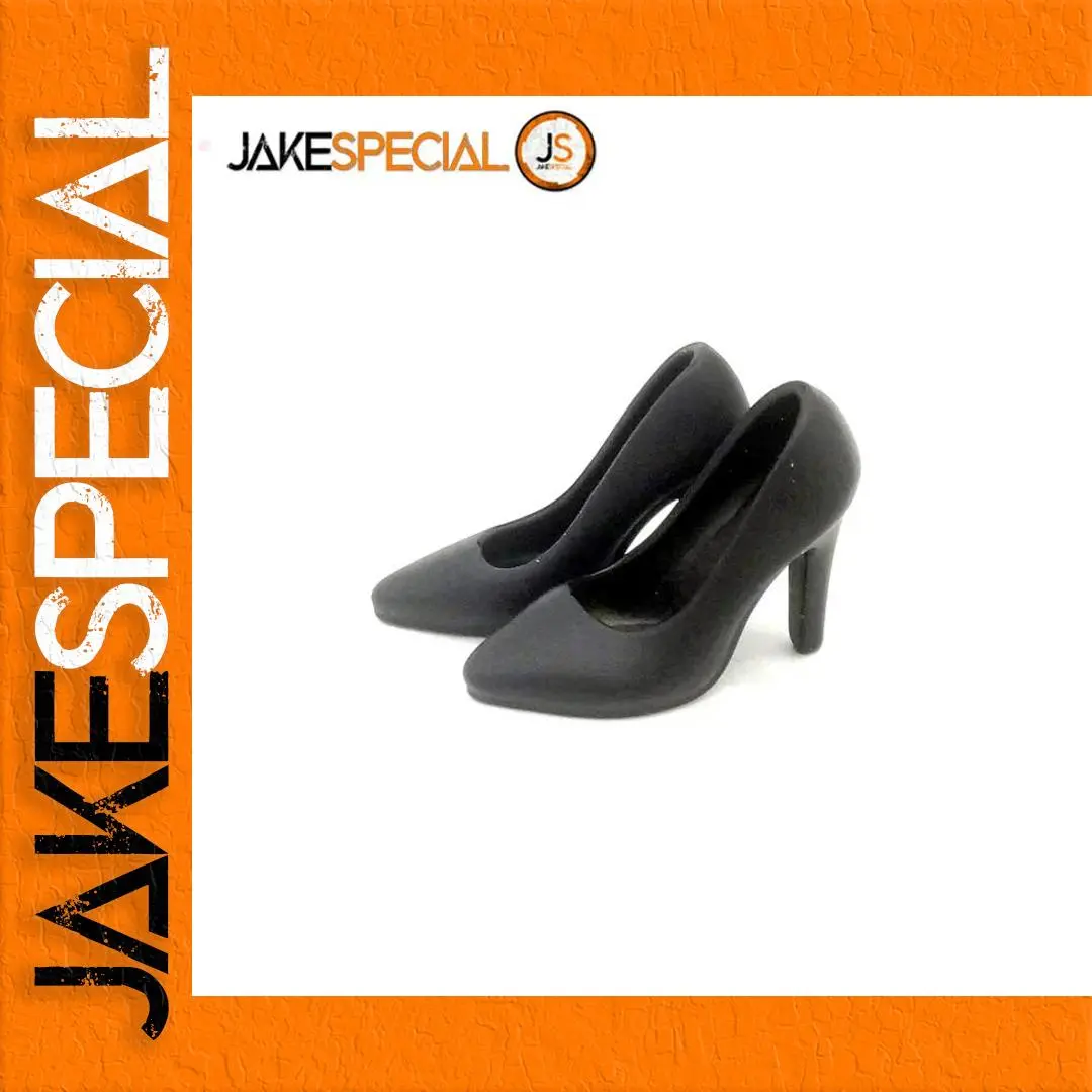 1/12 Scale Black High Heels for Action Figures 1 1/12 Scale Black High Heels for Action Figures