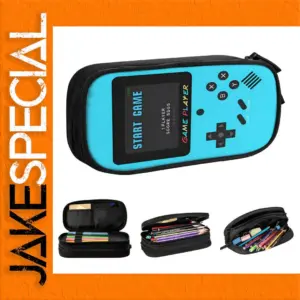 Retro 90s Gaming Pencil Case in Blue