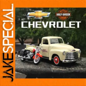 1948 Ford F1 Pickup and Harley-Davidson Set