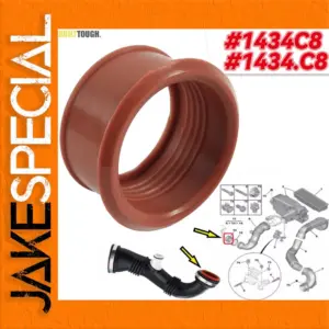 Rubber Turbo Air Pipe Sleeve for Peugeot Citroen
