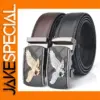 Men's Genuine Leather Belt with Eagle Buckle