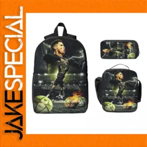Ronaldo CR7 Themed Backpack Set 3-Piece