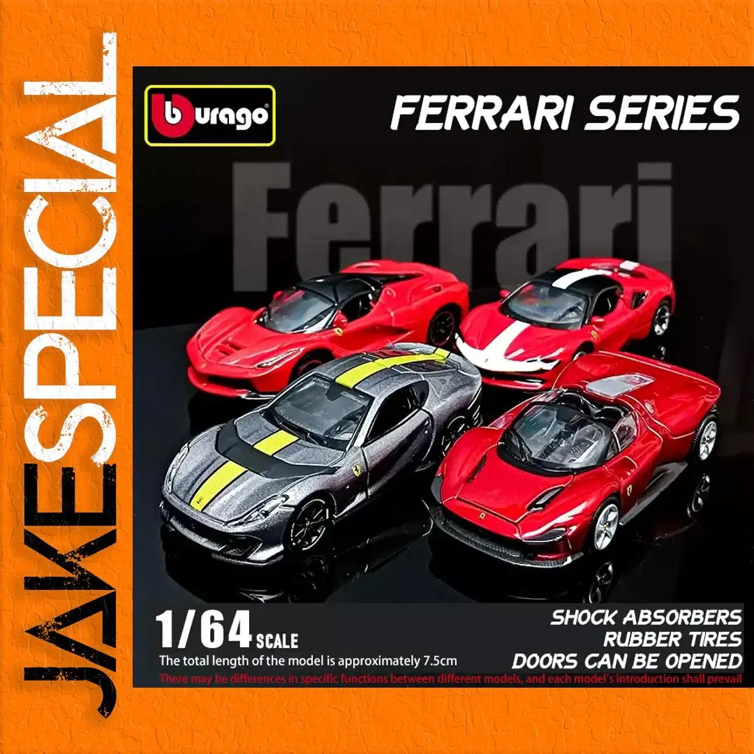 Bburago 1:64 Ferrari Die-Cast Model Collection 1 Bburago 1:64 Ferrari Die-Cast Model Collection