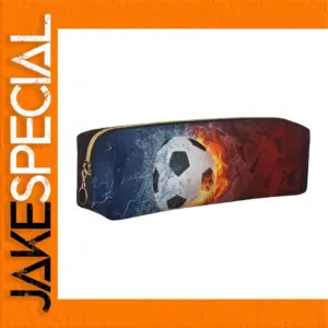 Soccer Pencil Case with Dynamic Graphic Design