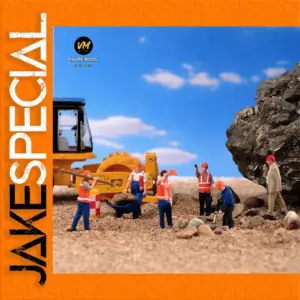 Construction Worker Miniature Figures Set