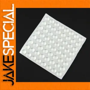 100 Pack Clear Silicone Rubber Bumpers 8mm