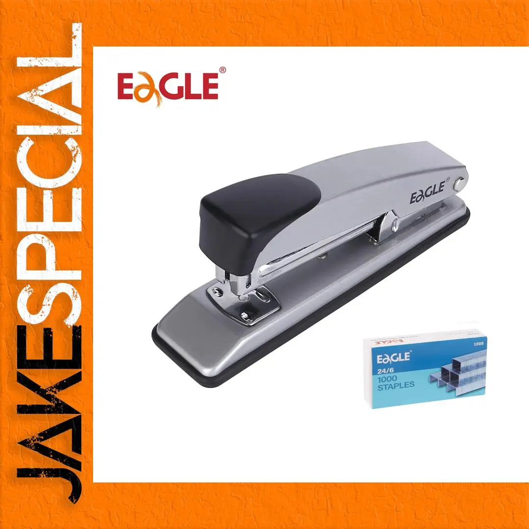 Eagle Desktop Stapler with 1000 Staples 1 Eagle Desktop Stapler with 1000 Staples