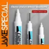 White Permanent Marker Pens Set - 3 Sizes