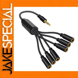 3.5mm TRRS Earphone Splitter with 6 Ports
