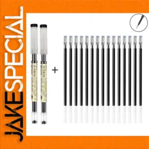 Fine Gel Pen Set with 2 Pens and 10 Refills