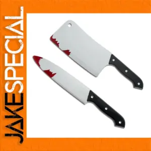 Halloween Plastic Prop Set with Tool and Cleaver