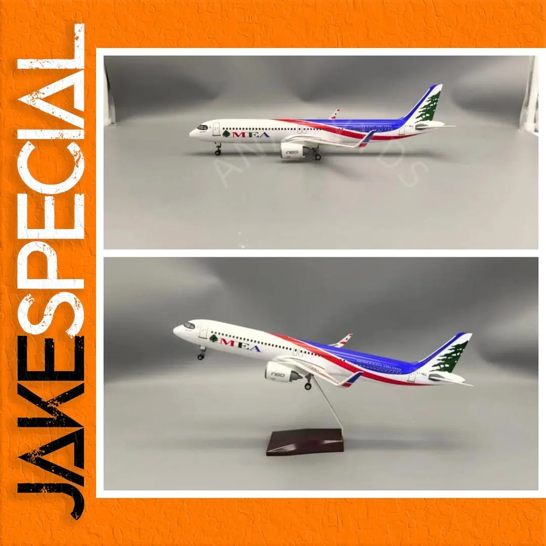 1/100 Scale Plane A321neo Model with LED Lights 1 1/100 Scale Plane A321neo Model with LED Lights
