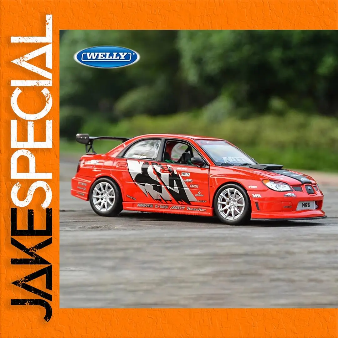 WELLY 1:24 Subaru Impreza Diecast Model 1 WELLY 1:24 Subaru Impreza Diecast Model