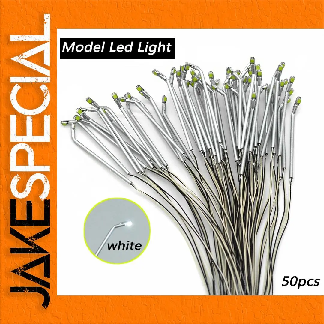 Set of 50 Miniature Street Lampposts with LEDs 1 Set of 50 Miniature Street Lampposts with LEDs