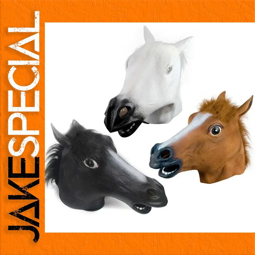 Realistic Adult Horse Head Mask - Fun Costume Accessory 1 Realistic Adult Horse Head Mask - Fun Costume Accessory