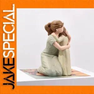 Mother and Child Hand-Painted Resin Figurine