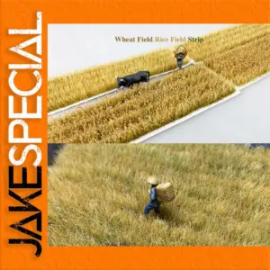 Rice and Wheat Field Model for Dioramas