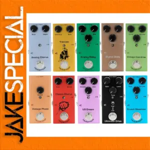 Electric Guitar Pedals Collection with Effects