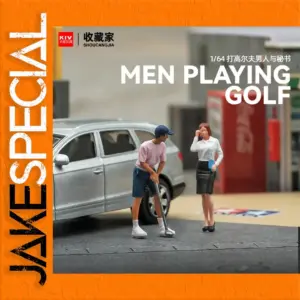 1/64 Scale Golf Scene Miniature Figure Set