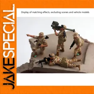 1/72 Scale American Desert Camouflage Soldiers Set