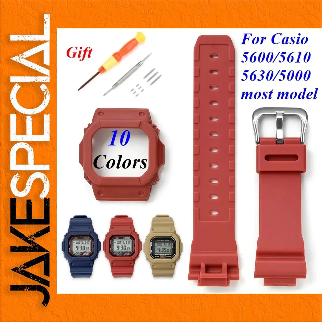 Vibrant Red Replacement Strap for DW5600/5000 1 Vibrant Red Replacement Strap for DW5600/5000