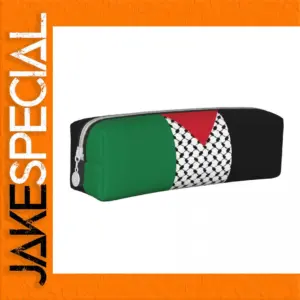Palestine Flag Pencil Case with Hatta Pattern
