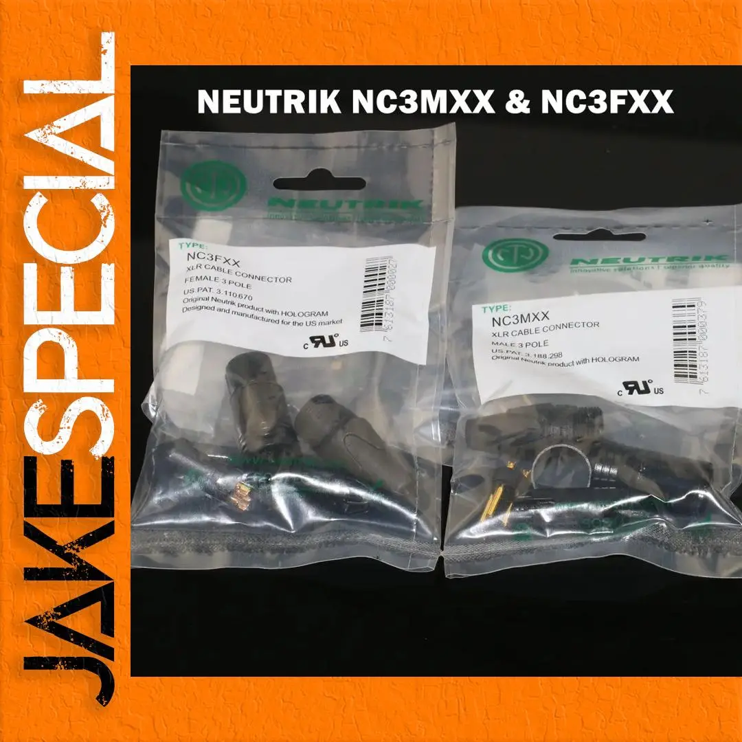 60 NEUTRIK XLR Connectors Set NC3MXX & NC3FXX 1 60 NEUTRIK XLR Connectors Set NC3MXX & NC3FXX