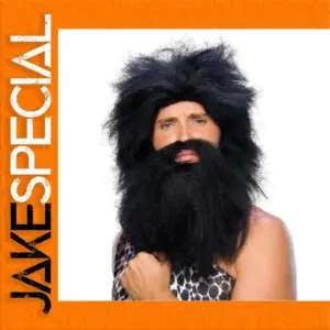 Wild Men Costume Wig and Beard Set