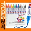 Set of 12 Vibrant Permanent Paint Pens