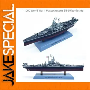 USS Massachusetts Battleship 1:1000 Model