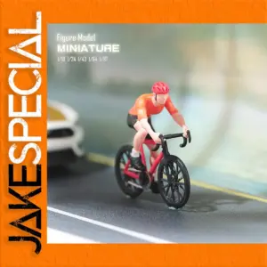Vibrant Miniature Cyclist Model Figure