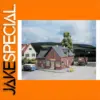 HO Scale Train Model Building with Gabled Roof