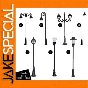 Miniature Street Lamps Set for Dioramas