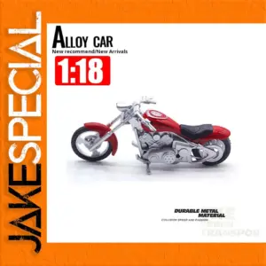 Diecast Metal 1:18 Motorcycle Model Red