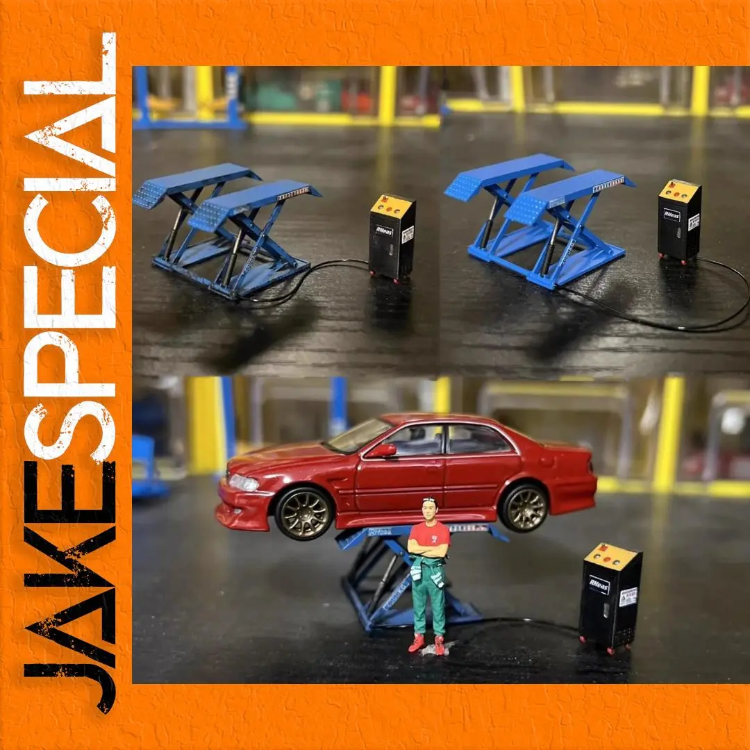 Diorama 1:64 Shear Lift Model Auto Garage 1 Diorama 1:64 Shear Lift Model Auto Garage