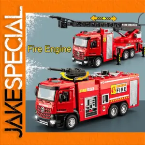 1:32 Scale Diecast Fire Engine Model with Light