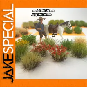 10MM Grass Cluster Model for Dioramas 15 Pieces