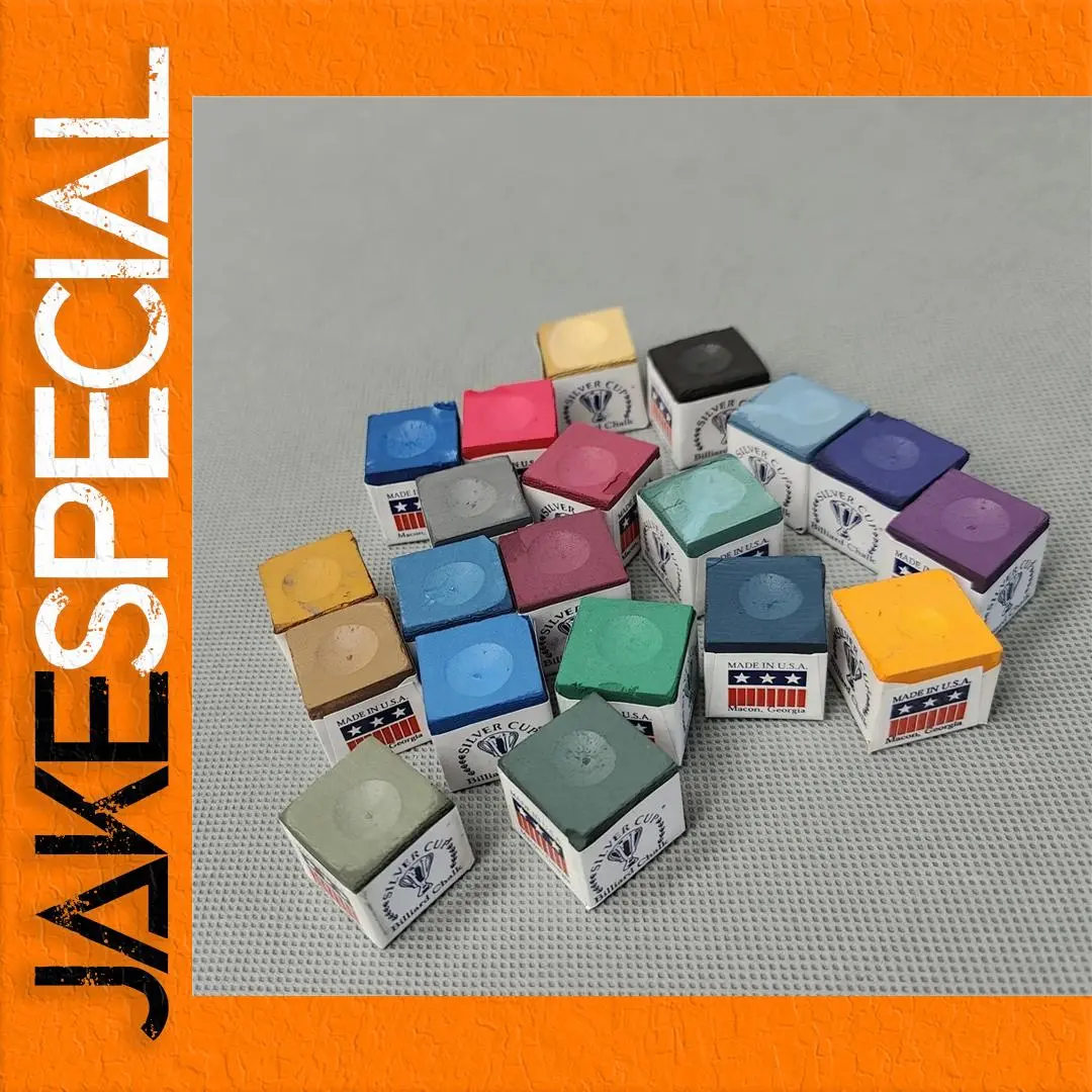 Original Silver Cup Chalk Set for Billiards 1 Original Silver Cup Chalk Set for Billiards