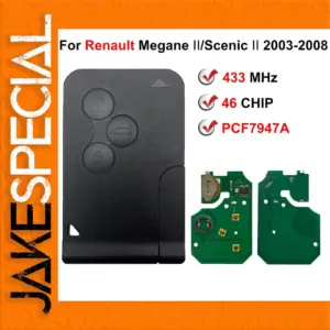 Renault Remote Car Key for Megane II, Scenic II