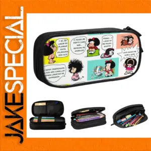 Mafalda Cartoon Pencil Case in Vibrant Colors