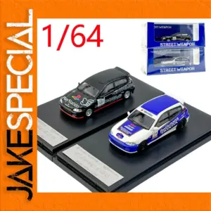 Diecast Honda Civic EG6 1/64 Scale Model Set