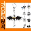 Black Dragon Keychain Pendant with Lobster Clasp