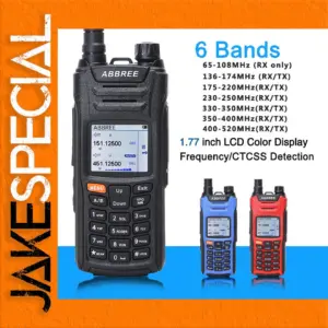 ABBREE AR-F6 Air Band Walkie Talkie 10W