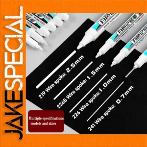 White Permanent Paint Marker Set - 8 Pieces