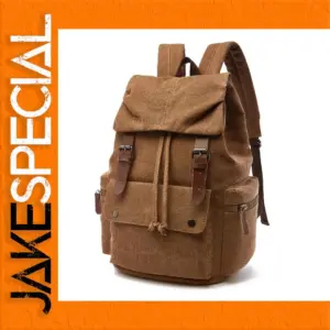 Vintage Canvas Laptop Backpack for Daily Use
