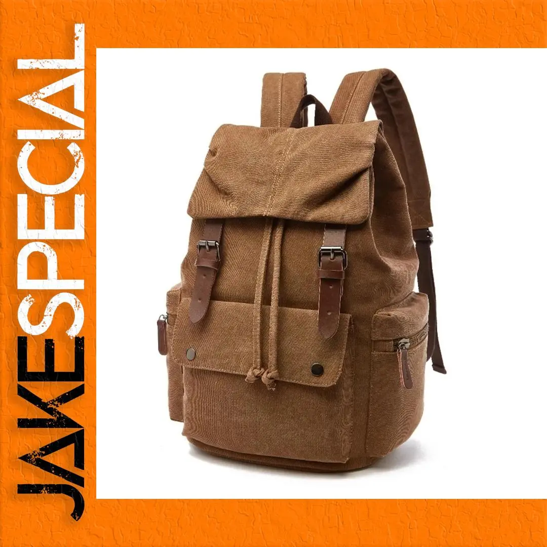 Vintage Canvas Laptop Backpack for Daily Use 1 Vintage Canvas Laptop Backpack for Daily Use