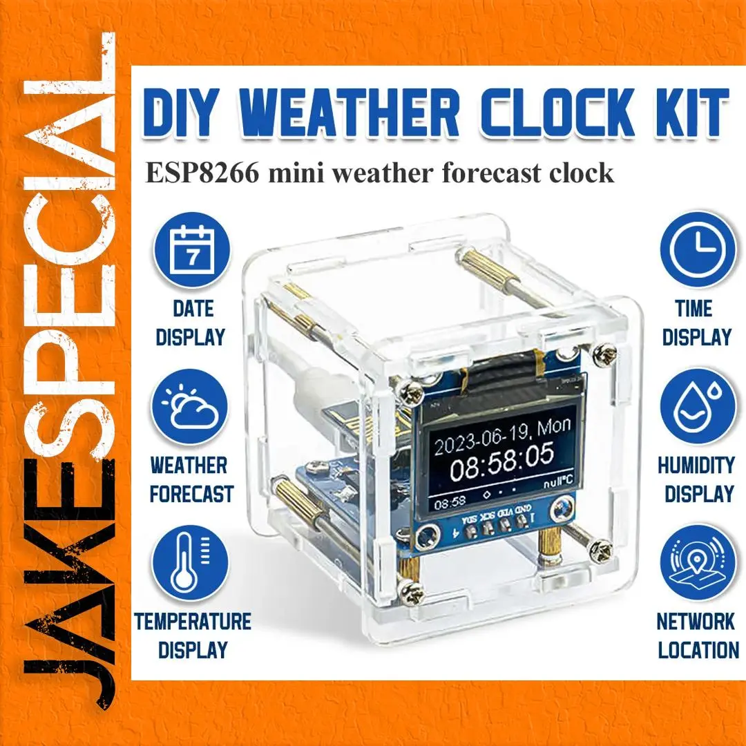 ESP8266 MINI Weather Clock DIY Assembly Kit 1 ESP8266 MINI Weather Clock DIY Assembly Kit